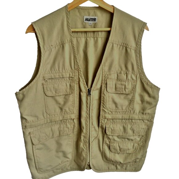 Hunter Brand Men's Vest Fishing Hunting Outdoors Utility Pockets - Picture 1 of 11